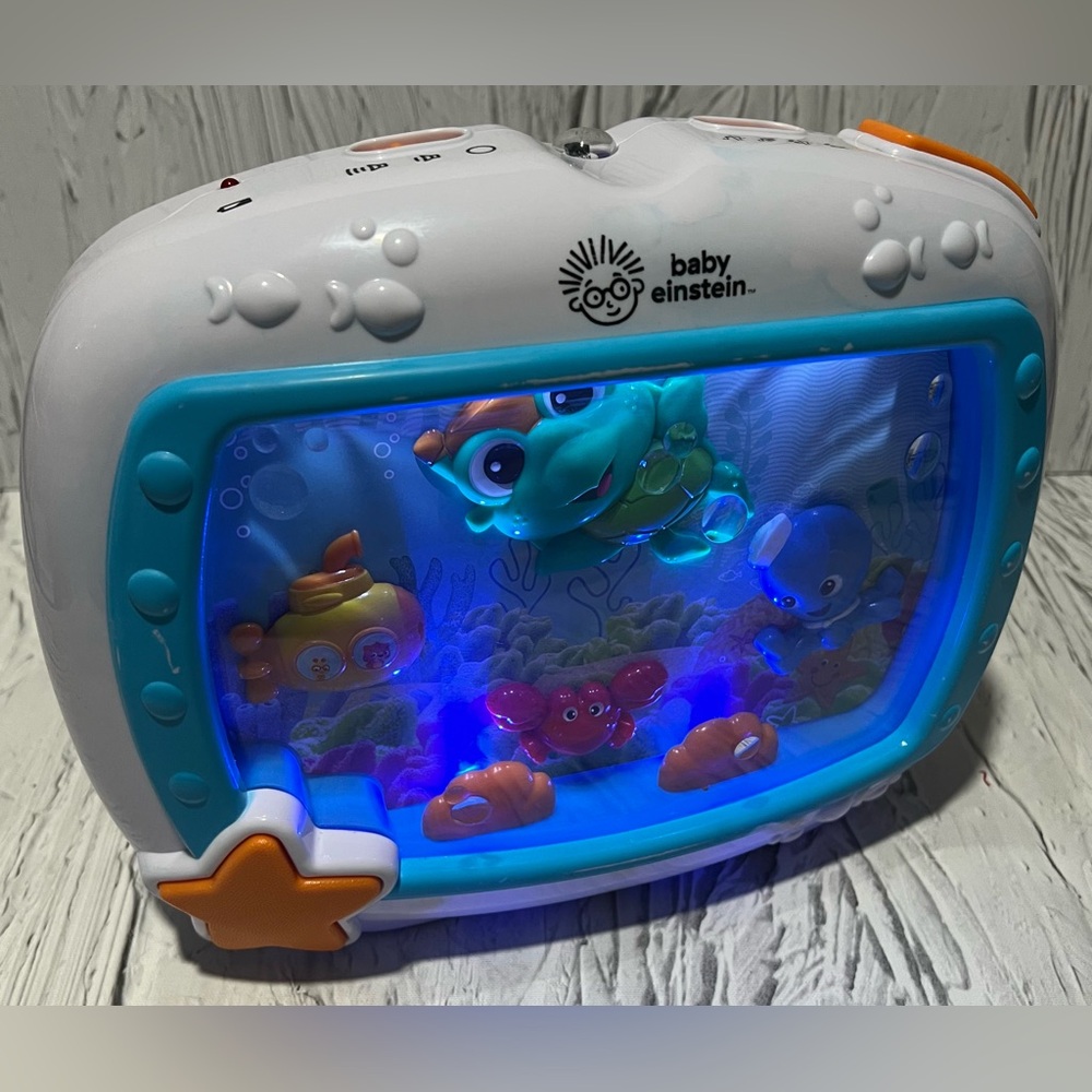 Baby Einstein Sea Dreams Sleep Soother Music Crib Toy Fish Tank Aquarium TESTED